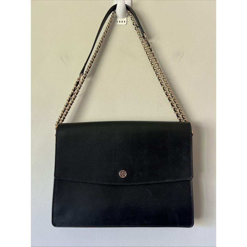 Tory Burch Parker Large Convertible Shoulder bag in Black Elegant Career Chain